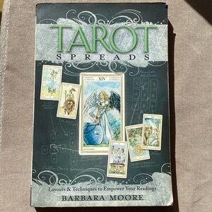 Tarot Spreads Book by Barbara Moore Retro Gifts Spirituality Hippie Boho DIY